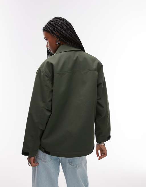 Carhartt WIP barnett jacket with zip pocket detail in khaki