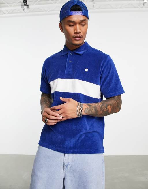 Carhartt WIP Bayley polo in navy