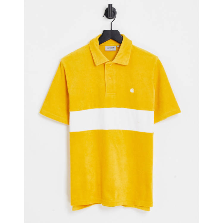 Carhartt WIP bayley polo in yellow