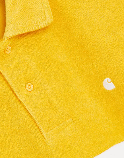 Carhartt WIP bayley polo in yellow