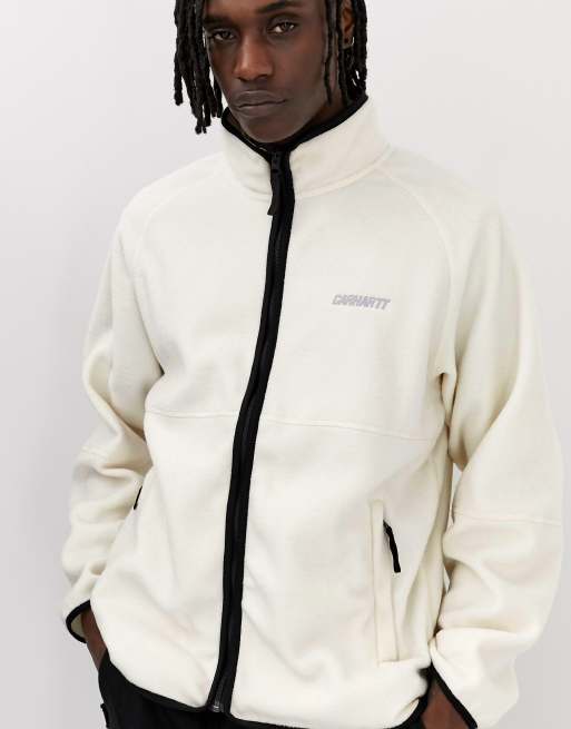 Carhartt white 2025 fleece jacket