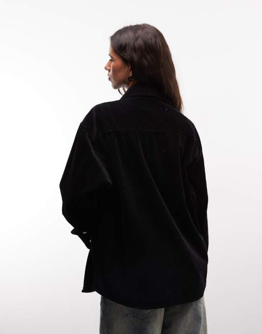 Carhartt WIP - Bekka - Camicia a maniche lunghe in velluto a coste nera, 4 di 4