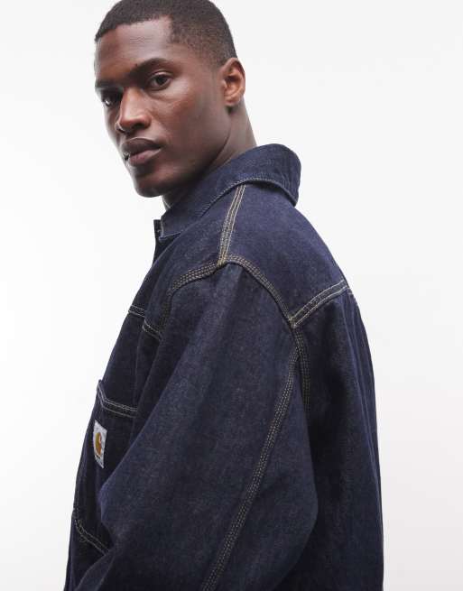 Carhartt WIP belmar denim jacket in blue rinsed | ASOS