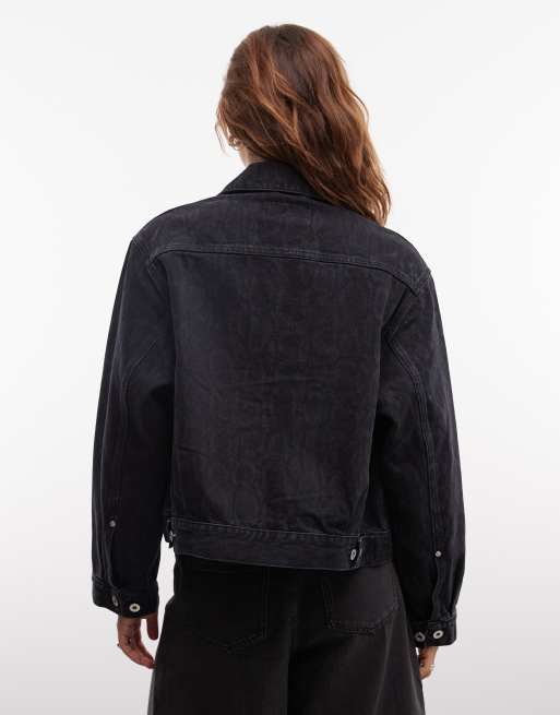 Carhartt WIP - Belmar - Veste en jean à imprimé serpent - Noir délavé, 4 de 4