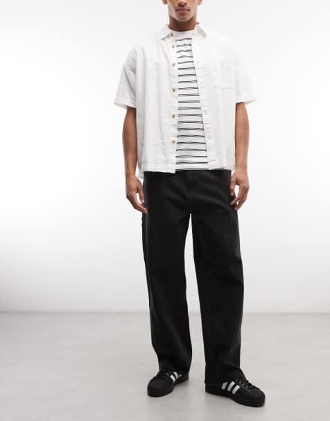 Carhartt WIP - Belmont - Vaqueros negros con hebilla ajustable - view 1