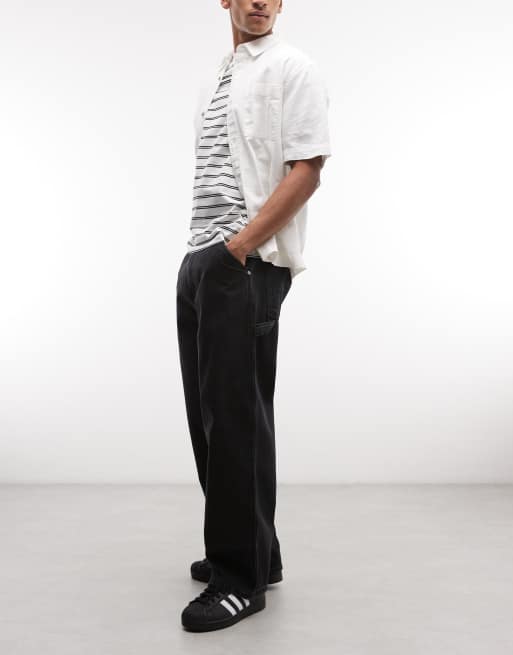 Carhartt WIP - Belmont - Vaqueros negros con hebilla ajustable, 2 de 5