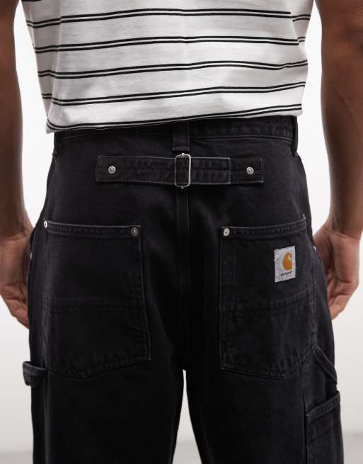 Carhartt WIP - Belmont - Vaqueros negros con hebilla ajustable, 5 de 5