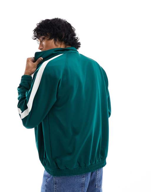 Carhartt WIP benchill track jacket in green | ASOS
