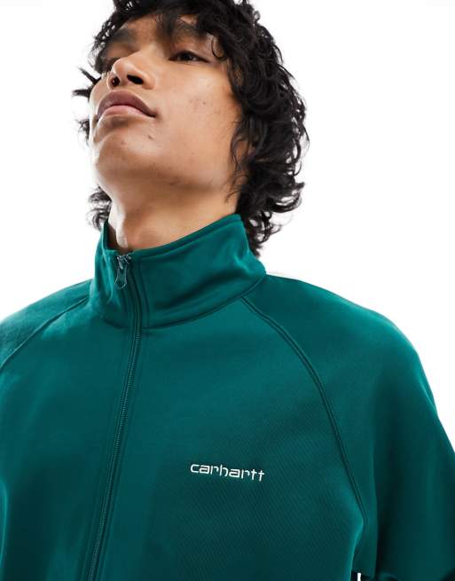 Carhartt WIP – Benchill – Trainingsjacke in Grün | ASOS