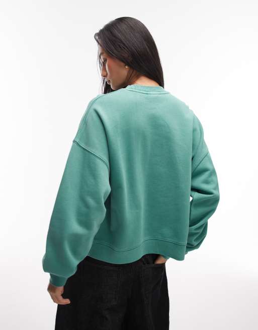 Carhartt WIP - Benton - Felpa verde, 3 di 4