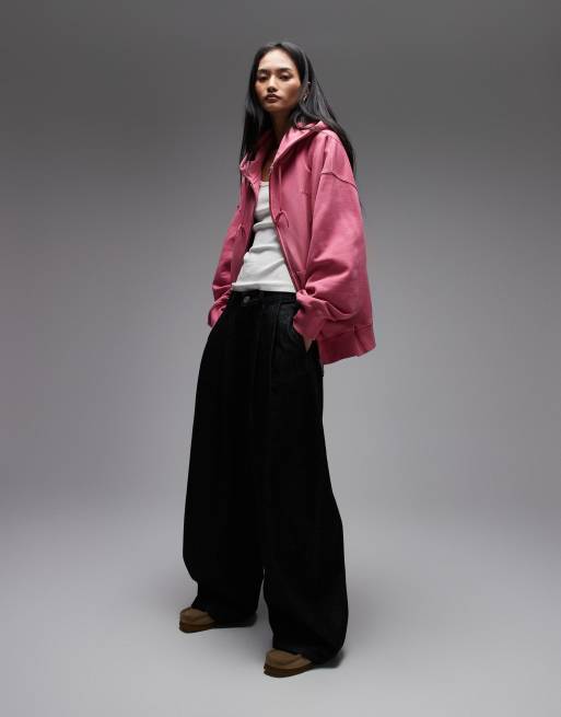 Carhartt WIP - Benton - Hoodie met rits in roze, 2 van 4