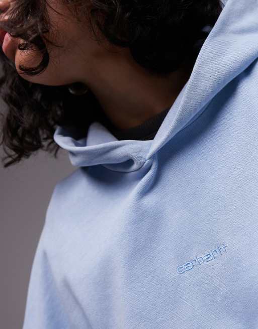 Carhartt WIP – Benton – Jasnoniebieska bluza z kapturem, 3 z 4