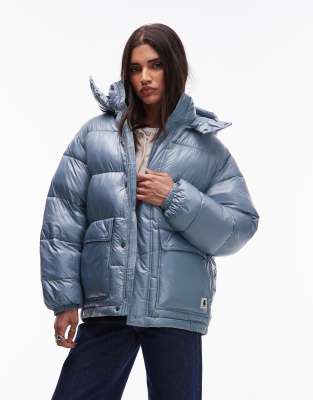 Carhartt WIP - Benton - Steppjacke in Hellblau