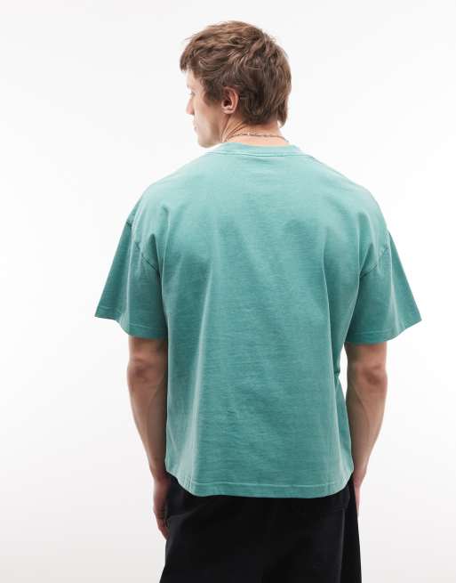 Carhartt WIP benton t-shirt in green, 5 of 5
