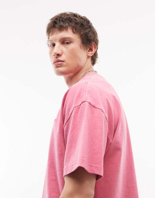 Carhartt WIP - Benton - T-shirt in roze, 4 van 5