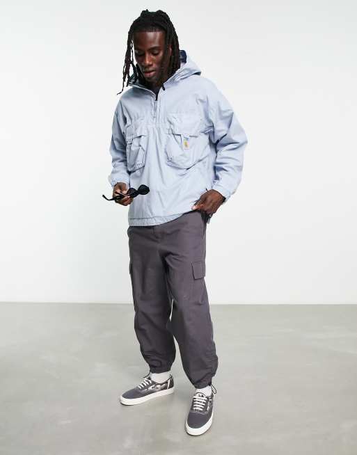 Carhartt WIP - Berm - Giacca blu leggera senza abbottonatura, 4 di 4