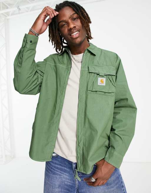 Carhartt WIP – Berm – Grön lätt overshirt