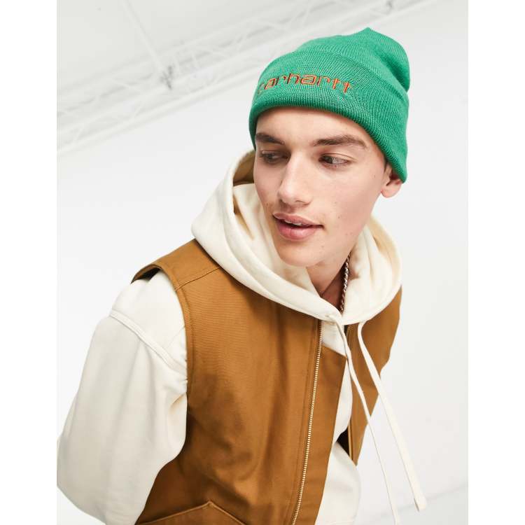 Carhartt WIP berretto in cotone colore verde