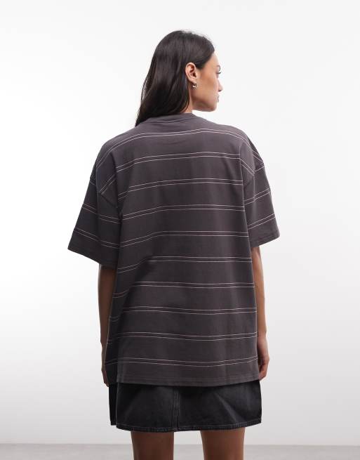 Carhartt WIP - Bert - Camiseta gris grafito multicolor a rayas con bolsillo, 4 de 4