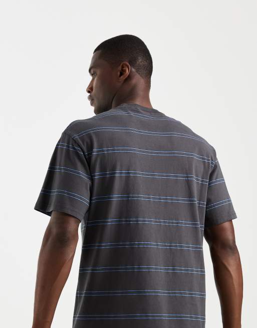 Carhartt WIP bert stripe t-shirt in grey, 5 of 5