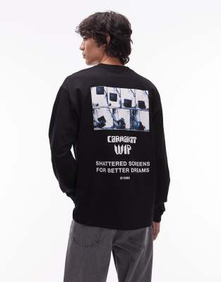 better dreams long sleeve loose fit t-shirt in black