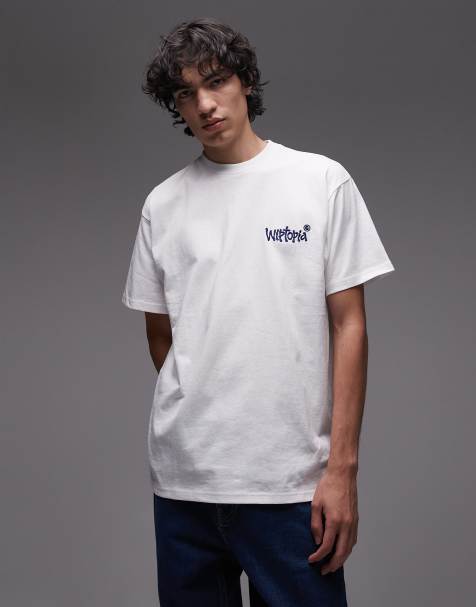 Carhartt WIP – Biały T-shirt o luźnym kroju z motywem „Wiptopia“ - view 1