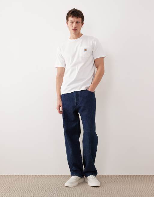 white carhartt t shirt