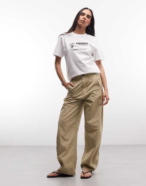 Carhartt WIP – Biały T-shirt z nadrukiem, 2 z 4