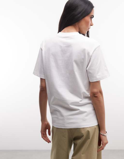 Carhartt WIP – Biały T-shirt z nadrukiem, 3 z 4