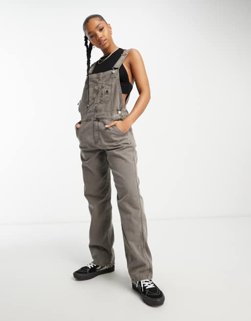 Carhartt WIP overalls W Bib Overall women's brown color