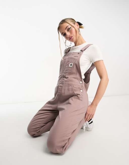 Carhartt WIP overalls W Bib Overall women's brown color