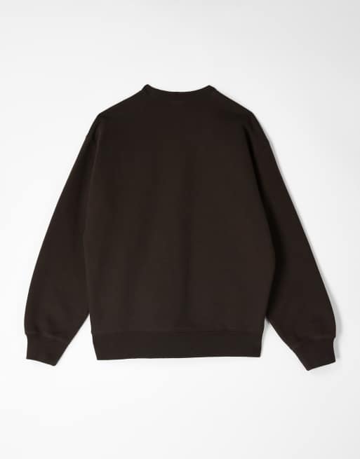 Carhartt WIP - Big School - Felpa oversize marrone scuro, 3 di 4