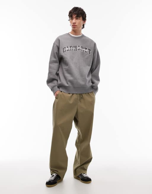Carhartt WIP - Big School - Grå og oversized sweatshirt, 2 af 5