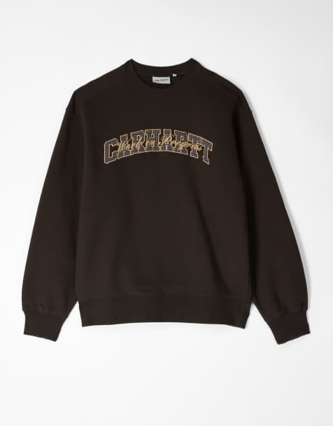Carhartt WIP - Big School - Sweat oversize - Marron foncé - view 1
