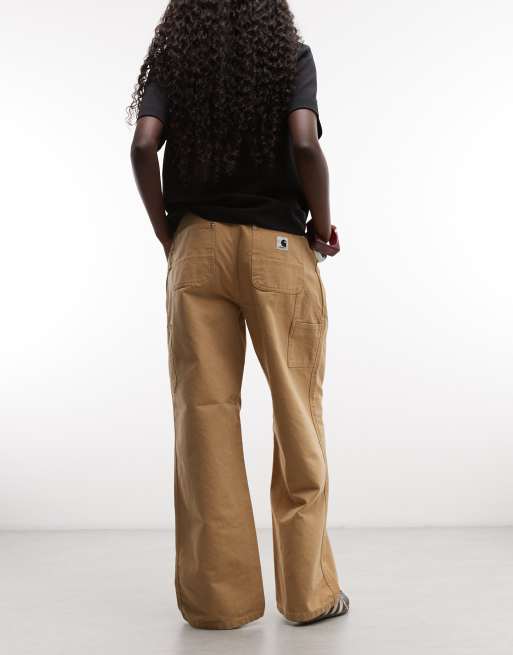 Carhartt WIP Billie Hose mit einfachem Knie in staubigem Hamilton-Braun, 5 von 5