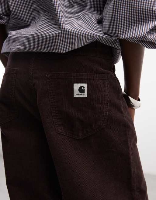 Carhartt WIP Billie pantaloni single knee marrone scuro, 5 di 5