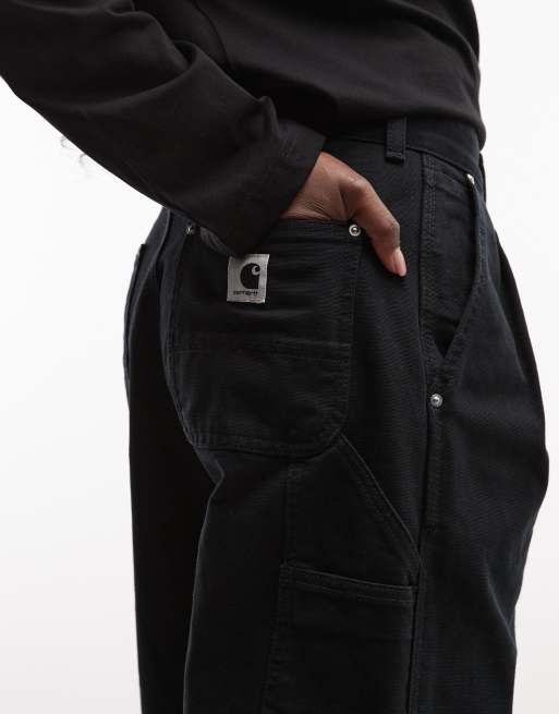 Carhartt WIP Billie single knee trousers in black, 2 of 5