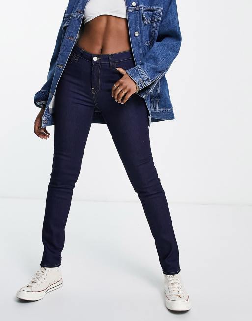 Carhartt WIP - Bix - Slim-fit jeans in blauw met spoeling