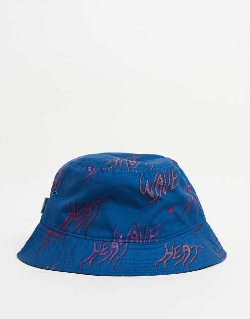 Carhartt WIP – Blå solhatt med "Heatwave"-tryck, 2 av 4