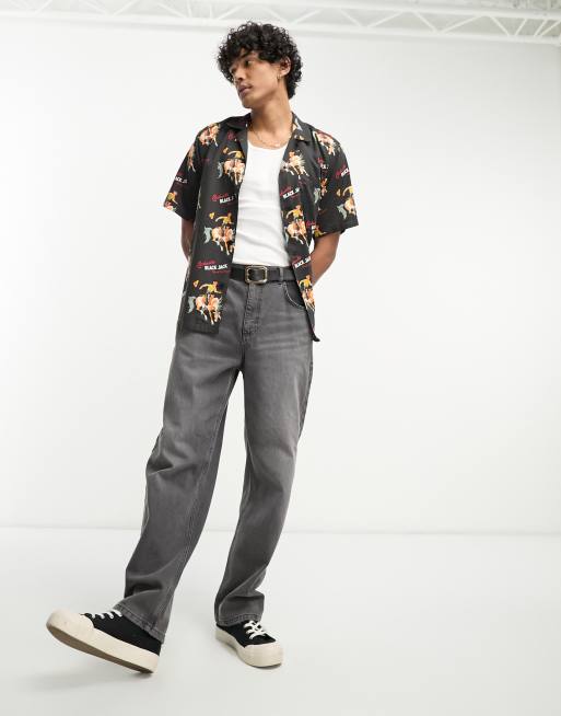 Carhartt WIP black jack shirt in white | ASOS