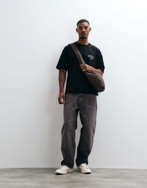 Carhartt WIP Blackletter logo T-shirt i sort, 2 af 5