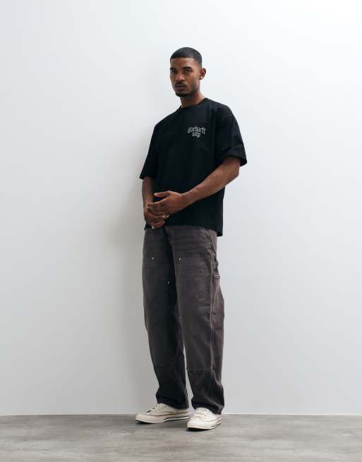Carhartt WIP Blackletter logo T-shirt i sort, 4 af 5