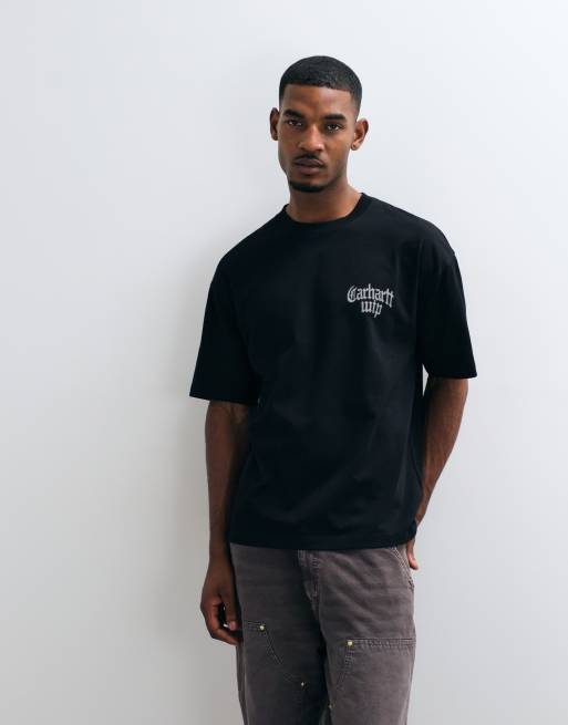 Carhartt WIP Blackletter logo t-shirt in black, 3 of 5