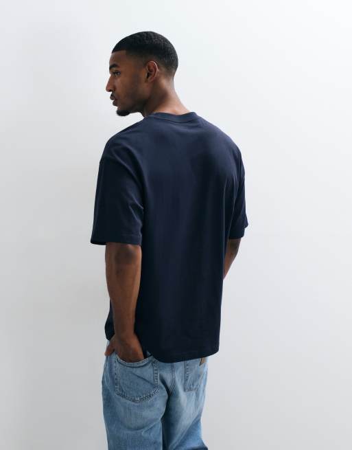 Carhartt WIP Blackletter logo t-shirt in navy, 5 of 5