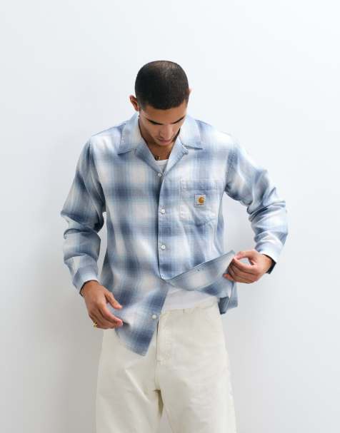 Carhartt WIP - Blåternet skjorte med lange ærmer - view 1