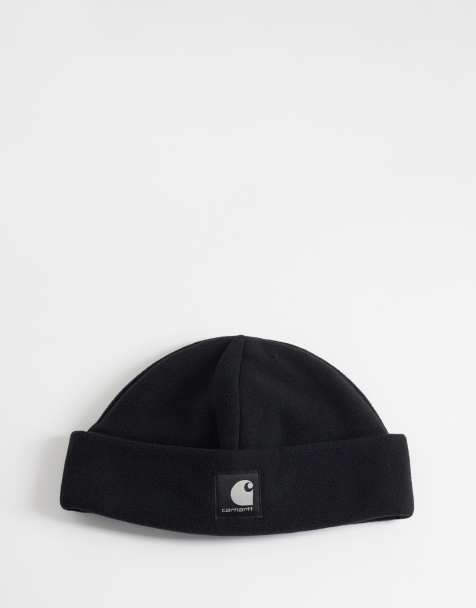 Carhartt WIP Blevin berretto in pile nero - view 1