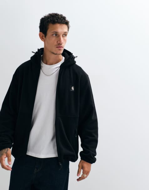 Carhartt WIP – Blevin – Svart, fodrad jacka med huva - view 1