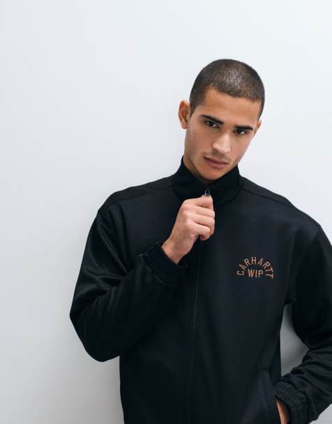 Carhartt WIP Bolon sweat jacket in black - view 1