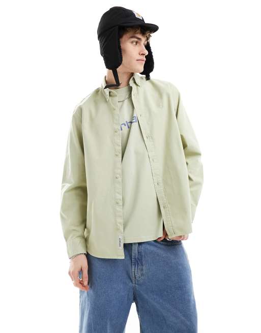 Carhartt WIP bolton button down shirt in green