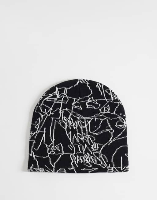 Carhartt WIP bonnet à logo esquissé Blinkerfluid noir, 2 de 3
